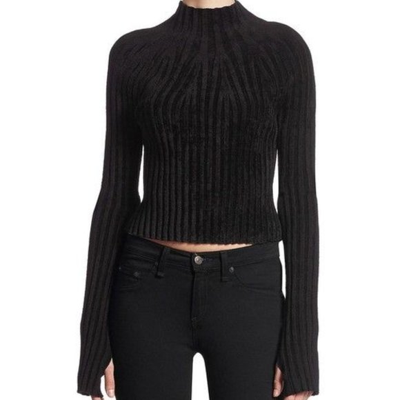 Helmut Lang funnel neck cropped sweater, XS - Picture 1 of 6